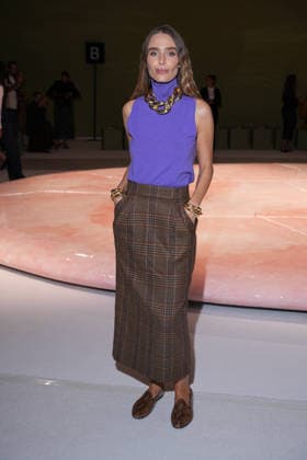 IPA88970460 - Milan, Milan Women™s Fashion Week Spring Summer 2027 - Women™s Fashion, Spring Summer 2027 - Luisa Spagnoli fashion show - front row Pictured: guest  Copyright: xRiccardoxGIordanox xRiccardoxGiordano IPAx IPA88970460