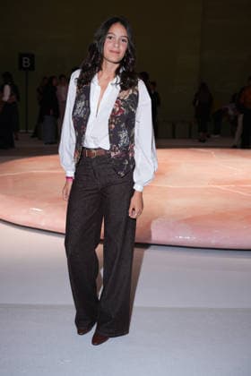 IPA88970476 - Milan, Milan Women™s Fashion Week Spring Summer 2027 - Women™s Fashion, Spring Summer 2027 - Luisa Spagnoli fashion show - front row in the photo: guest  Copyright: xRiccardoxGIordanox xRiccardoxGiordano IPAx IPA88970476