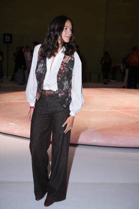 IPA88970479 - Milan, Milan Women™s Fashion Week Spring Summer 2027 - Women™s Fashion, Spring Summer 2027 - Luisa Spagnoli fashion show - front row in the photo: guest  Copyright: xRiccardoxGIordanox xRiccardoxGiordano IPAx IPA88970479
