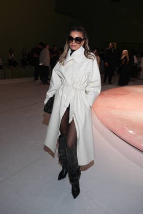 IPA88970529 - Milan, Milan Women™s Fashion Week Spring Summer 2027 - Women™s Fashion, Spring Summer 2027 - Luisa Spagnoli fashion show - front row in the photo: guest  Copyright: xRiccardoxGIordanox xRiccardoxGiordano IPAx IPA88970529