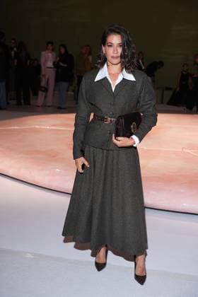 IPA88970667 - Milan, Milan Women™s Fashion Week Spring Summer 2027 - Women™s Fashion, Spring Summer 2027 - Luisa Spagnoli fashion show - front row pictured: Giulia Michelini  Copyright: xRiccardoxGIordanox xRiccardoxGiordano IPAx IPA88970667