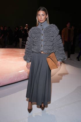 IPA88970678 - Milan, Milan Women™s Fashion Week Spring Summer 2027 - Women™s Fashion, Spring Summer 2027 - Luisa Spagnoli fashion show - front row in the photo: guest  Copyright: xRiccardoxGIordanox xRiccardoxGiordano IPAx IPA88970678