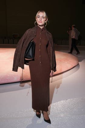 IPA88970390 - Milan, Milan Women™s Fashion Week Spring Summer 2027 - Women™s Fashion, Spring Summer 2027 - Luisa Spagnoli fashion show - front row in the photo: guest  Copyright: xRiccardoxGIordanox xRiccardoxGiordano IPAx IPA88970390