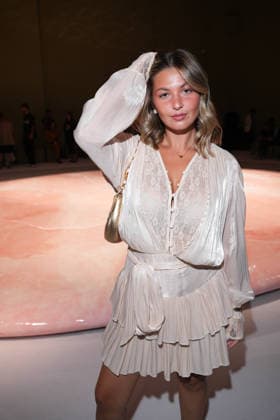 IPA88970552 - Milan, Milan Women™s Fashion Week Spring Summer 2027 - Women™s Fashion, Spring Summer 2027 - Luisa Spagnoli fashion show - front row in the photo: guest  Copyright: xRiccardoxGIordanox xRiccardoxGiordano IPAx IPA88970552