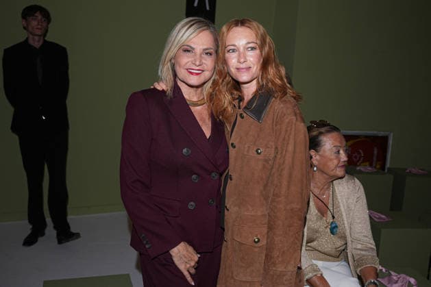 IPA88970587 - Milan, Milan Women™s Fashion Week Spring Summer 2027 - Women™s Fashion, Spring Summer 2027 - Luisa Spagnoli fashion show - front row Pictured: Simona Ventura, Cristiana Capotondi  Copyright: xRiccardoxGIordanox xRiccardoxGiordano IPAx IPA88970587