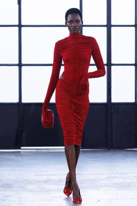 IPA88972668 - Milan, Milan Women™s Fashion Week Spring Summer 2027 - Women™s Fashion, Spring Summer 2027 - Elisabetta Franchi fashion show - fashion show - Pictured: model  Copyright: xCinziaxCamelax xx IPA88972668