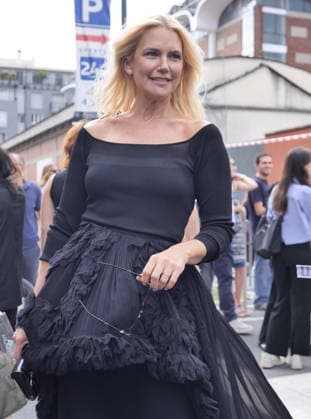 IPA88973570 - Milan, Milan Women s Fashion Week: Spring Summer 2026 2027 - Women s Fashion, Spring Summer 2026–2027 - Blumarine fashion show - Pictured: Valeria Mazza  Copyright: xLucaxPontix xLucaPonti IpaAgencyx IPA88973570