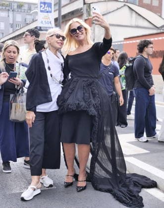 IPA88973630 - Milan, Milan Women s Fashion Week: Spring Summer 2026 2027 - Women s Fashion, Spring Summer 2026–2027 - Blumarine fashion show - Pictured: Valeria Mazza  Copyright: xLucaxPontix xLucaPonti IpaAgencyx IPA88973630