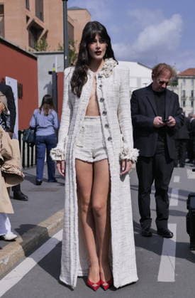 IPA88973633 - Milan, Milan Women s Fashion Week: Spring Summer 2026 2027 - Women s Fashion, Spring Summer 2026–2027, Blumarine fashion show — Pictured: Ginevra Ferro  Copyright: xLucaxPontix xLucaPonti IpaAgencyx IPA88973633