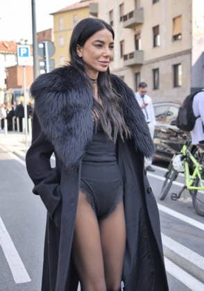 IPA88974037 - Milan, Milan Women s Fashion Week: Spring Summer 2026 2027 - Women s Fashion, Spring Summer 2026–2027, Blumarine fashion show—Pictured: Chiara Biasi  Copyright: xLucaxPontix xLucaPonti IpaAgencyx IPA88974037