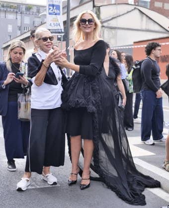 IPA88973637 - Milan, Milan Women s Fashion Week: Spring Summer 2026 2027 - Women s Fashion, Spring Summer 2026–2027 - Blumarine fashion show - Pictured: Valeria Mazza  Copyright: xLucaxPontix xLucaPonti IpaAgencyx IPA88973637