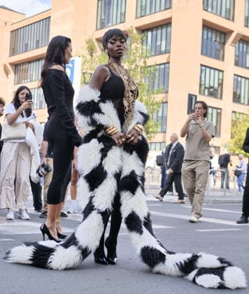 IPA88974076 - Milan, Milan Women s Fashion Week: Spring Summer 2026 2027 - Women s Fashion, Spring Summer 2026–2027, Blumarine fashion show—Pictured: Olandria  Copyright: xLucaxPontix xLucaPonti IpaAgencyx IPA88974076