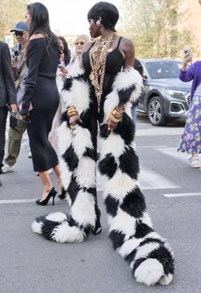IPA88974109 - Milan, Milan Women s Fashion Week: Spring Summer 2026 2027 - Women s Fashion, Spring Summer 2026–2027 - Blumarine fashion show - Pictured: Olandria  Copyright: xLucaxPontix xLucaPonti IpaAgencyx IPA88974109