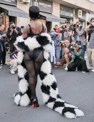 IPA88974117 - Milan, Milan Women s Fashion Week: Spring Summer 2026 2027 - Women s Fashion, Spring Summer 2026–2027, Blumarine fashion show—Pictured: Olandria  Copyright: xLucaxPontix xLucaPonti IpaAgencyx IPA88974117