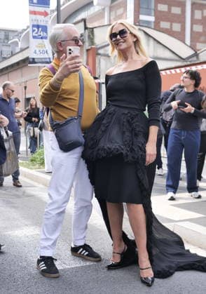 IPA88973605 - Milan, Milan Women s Fashion Week: Spring Summer 2026 2027 - Women s Fashion, Spring Summer 2026–2027, Blumarine fashion show—Pictured: Valeria Mazza  Copyright: xLucaxPontix xLucaPonti IpaAgencyx IPA88973605