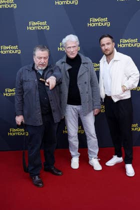 Armin Rohde, Juergen Prochnow, and Frederick Lau at the premiere of *Nachtschicht: Sterben verboten* on ZDF on September 25, 2026, at Cinemaxx as part of the 34th Film Festival in Hamburg. Armin Rohde, Jürgen Prochnow, and Frederick Lau attend the premiere of *Nachtschicht: Sterben verboten* on September 25, 2026, during the 34th Film