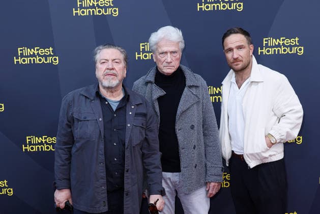 Armin Rohde, Juergen Prochnow, and Frederick Lau at the ZDF premiere of *Nachtschicht: Sterben verboten* on September 25, 2026, at Cinemaxx as part of the 34th Film Festival in Hamburg. Armin Rohde, Jürgen Prochnow, and Frederick Lau attend the premiere of *Nachtschicht: Sterben verboten* on September 25, 2026, during the 34th Film Fes