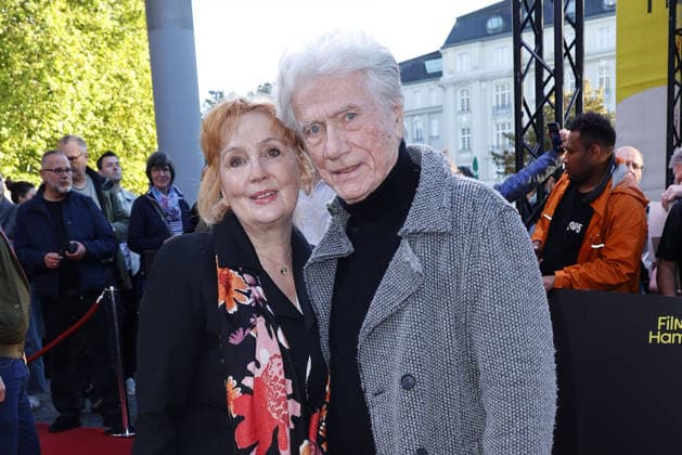 Jürgen Prochnow and his wife Verena Wengler attend the premiere of *Nachtschicht: Sterben verboten* on September 25, 2026, during the 34th Film Festival in Hamburg, Germany. *Nachtschicht* premiere during the 34th Film Festival in Hamburg, Germany