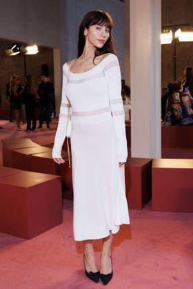 IPA88964315 - Milan, Milan Women™s Fashion Week Spring Summer 2027 - Women™s Fashion, Spring Summer 2027 - Blumarine fashion show - guests - Pictured: a guest.  Copyright: xCinziaxCamelax xx IPA88964315