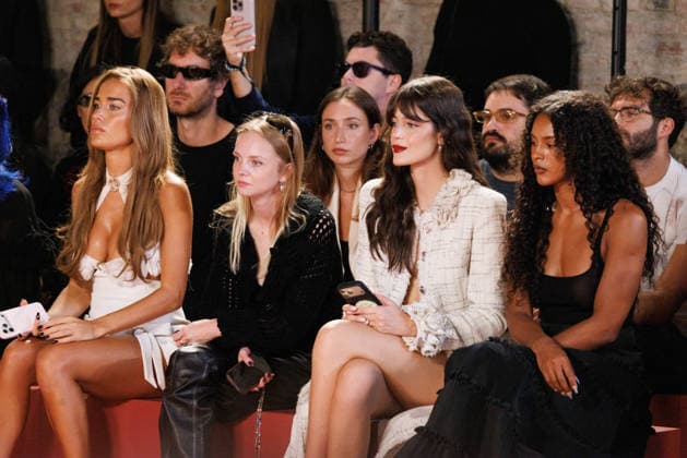 IPA88964997 - Milan, Milan Women™s Fashion Week Spring Summer 2027 - Women™s Fashion, Spring Summer 2027 - Blumarine fashion show - guests - Pictured: guests  Copyright: xCinziaxCamelax xx IPA88964997