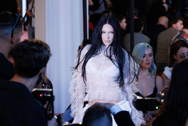 IPA88965274 - Milan, Milan Women™s Fashion Week Spring Summer 2027 - Women™s Fashion, Spring Summer 2027 - Blumarine fashion show - guests - Pictured: Meredith Duxbury  Copyright: xCinziaxCamelax xx IPA88965274