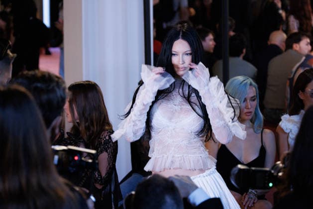 IPA88965278 - Milan, Milan Women™s Fashion Week Spring Summer 2027 - Women™s Fashion, Spring Summer 2027 - Blumarine fashion show - guests - Pictured: Meredith Duxbury  Copyright: xCinziaxCamelax xx IPA88965278