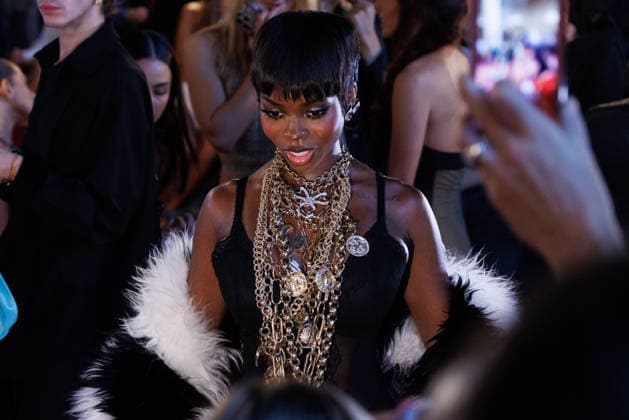 IPA88965600 - Milan, Milan Women™s Fashion Week Spring Summer 2027 - Women™s Fashion, Spring Summer 2027 - Blumarine fashion show - guests - Pictured: Olandria Carthen  Copyright: xCinziaxCamelax xx IPA88965600