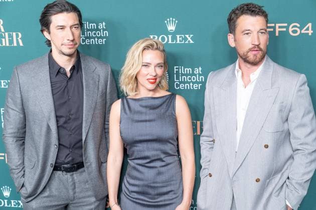 September 25, 2026, Bronx, New York, USA: Adam Driver, Scarlett Johansson and Miles Teller attend screening of Paper Tiger during NYFF64 at Alice Tully Hall at Lincoln Center in New York, NY on September 25, 2026. Bronx USA - ZUMAr339 20260925_znp_r339_136 Copyright: xLevxRadinx