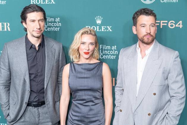 September 25, 2026, Bronx, New York, USA: Adam Driver, Scarlett Johansson and Miles Teller attend screening of Paper Tiger during NYFF64 at Alice Tully Hall at Lincoln Center in New York, NY on September 25, 2026. Bronx USA - ZUMAr339 20260925_znp_r339_137 Copyright: xLevxRadinx