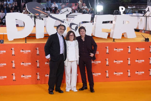 September 25, 2026, Mexico City, Mexico: US actor TOM CRUISE and Mexican filmmaker ALEJANDRO GONZALEZ INARRITU present Digger in Mexico City during an event with media and fans at Parque Toreo. The film, starring CRUISE and directed by INARRITU, marks their first collaboration and brought the cast together with press and audiences. Mexico City Mexico - ZUMAl178 20260925_znp_l178_068 Copyright: xCristianxLeyvax