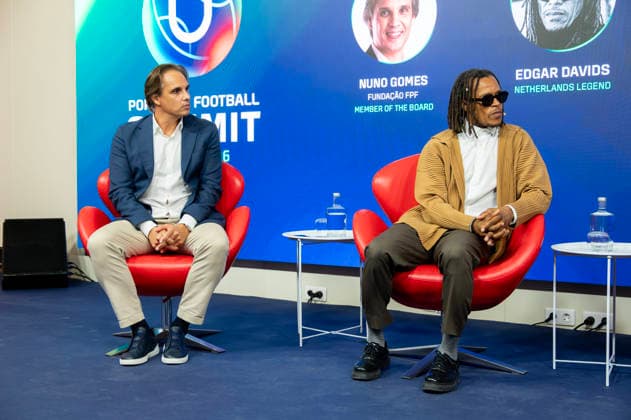 September 22, 2026, Lisbon, Lisbon, Portugal: NUNO GOMES, EDGAR DAVIDS participating in the social impact panel at the Portugal Football Summit at the Cidade do Futebol in Oeiras. Lisbon Portugal - ZUMAr238 20260922_zip_r238_040 Copyright: xRicardoxRochax
