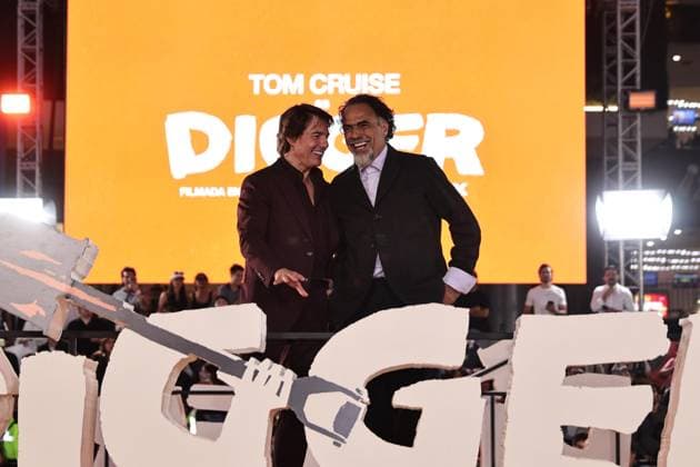 September 25, 2026, Ciudad De Mexico, Ciudad De Mexico, Mexico: TO - 45249 - Mexico City - 09 25 2026 - El actor Tom Cruise and the director, Alejandro Gonzalez Inarritu, during the red carpet of the movie - Digger -, at Parque Plaza Toreo, in Mexico City. Clasos photo Ciudad De Mexico Mexico - ZUMAcs4_ 20260925_faa_cs4_096 Copyright: xAlfonsoxManzanox