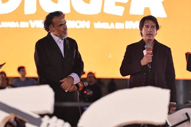 September 25, 2026, Ciudad De Mexico, Ciudad De Mexico, Mexico: TO - 45249 - Mexico City - 09 25 2026 - El actor Tom Cruise and the director, Alejandro Gonzalez Inarritu, during the red carpet of the movie - Digger -, at Parque Plaza Toreo, in Mexico City. Clasos photo Ciudad De Mexico Mexico - ZUMAcs4_ 20260925_faa_cs4_098 Copyright: xAlfonsoxManzanox