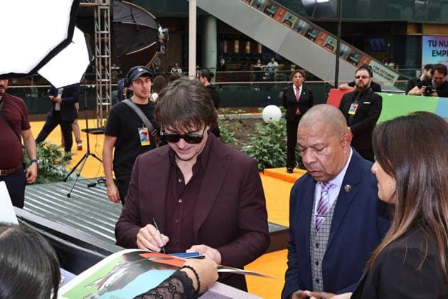 September 25, 2026, Ciudad De Mexico, Ciudad De Mexico, Mexico: TO - 45249 - Mexico City - 09 25 2026 - Actor Tom Cruise, during the red carpet of the movie - Digger -, at Parque Plaza Toreo, in Mexico City. Clasos photo Ciudad De Mexico Mexico - ZUMAcs4_ 20260925_faa_cs4_086 Copyright: xAlfonsoxManzanox