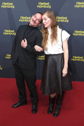 Sönke Möhring and Pheline Roggan at the premiere of the ARD series *Friesenjunkies* at the 34th Filmfest Hamburg 2026 at Cinemaxx Dammtor in Hamburg, September 25, 2026 Foto:xgbrcix xFuturexImagex friesenjunkies_6914