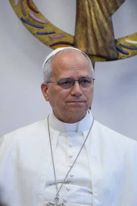 IPA88988658 - France, Paris, Vatican, September 26, 2026 Pope Leo XIV visits the Maison Bakhita Center for Accompaniment and Social Integration, which is dedicated to welcoming and supporting migrants, during his apostolic journey to France. Photo by POOL Catholic Press Photo  Copyright: xPOOL xCatholicxPressxPhotox xPOOL xCatholicxPressxPhotox IPA88988658.jpeg