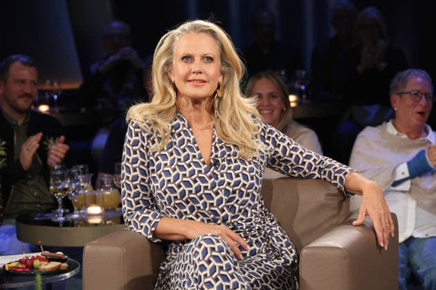 Barbara Schöneberger hosts the NDR Talk Show; photo op on September 25, 2026, at the Hamburg Lokstedt television studio before the show airs on Channel 3 of NDR Television