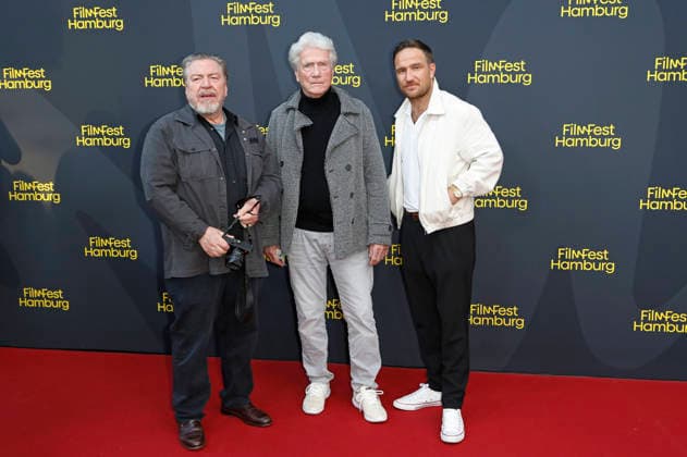 Armin Rohde, Jürgen Prochnow, and Frederick Lau at the premiere of the ZDF film *Nachtschicht: Sterben verboten* at the 34th Filmfest Hamburg 2026 at Cinemaxx Dammtor in Hamburg, September 25, 2026 Foto:xC.xTamckex xFuturexImagex nachtschicht_6938