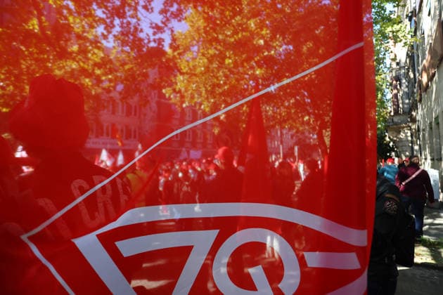 Politics, Demonstration against the labor reform in Germany Demonstration against the labor reform in Nuremberg , Bayern , Germany . September 26th, 2026 Photo by Davide Elias Copyright: xDavidexEliasx