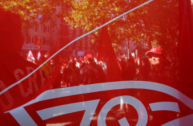 Politics, Demonstration against the labor reform in Germany Demonstration against the labor reform in Nuremberg , Bayern , Germany . September 26th, 2026 Photo by Davide Elias Copyright: xDavidexEliasx