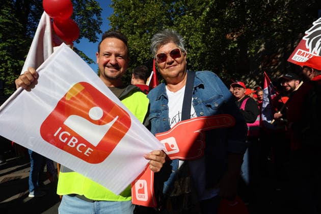 Politics, Demonstration against the labor reform in Germany Demonstration against the labor reform in Nuremberg , Bayern , Germany . September 26th, 2026 Photo by Davide Elias Copyright: xDavidexEliasx