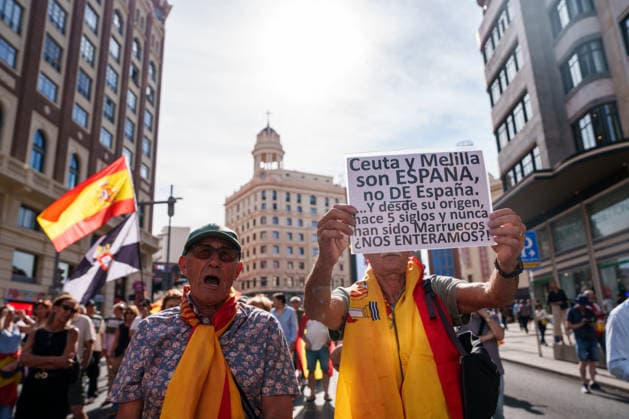 March in Madrid to Support Ceuta and Melilla and Demand Elections A person carries a banner reading Ceuta and Melilla are Spain, not part of Spain, and have been since their founding five centuries ago—they have never been part of Morocco. We learned this during a demonstration to express support for Ceuta and demand that general elections be held on September 26, 2026, in Madrid, Spain. The rally was organized by Sociedad Civil Espanola (SCE), which brings together more than 150 civil society organizations, under the slogan For the Dignity of Spain: II March for Dignity—Elections Now! In Defense of Spain! With Ceuta and Melilla ’ SEPTEMBER 26, 2026 DEMONSTRATION Madrid, Spain  Copyright: xMatiasxChiofalox 7801438