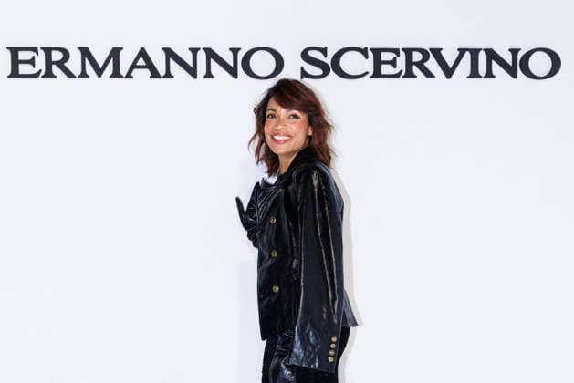 IPA88990825 - Milan, Milan Women™s Fashion Week Spring Summer 2027 - Women™s Fashion, Spring Summer 2027 - Ermanno Scervino fashion show - guests - Pictured: Rosario Dawson  Copyright: xCinziaxCamelax xx IPA88990825