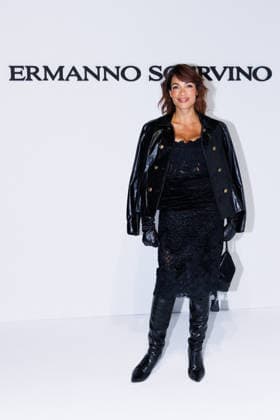 IPA88990689 - Milan, Milan Women™s Fashion Week Spring Summer 2027 - Women™s Fashion, Spring Summer 2027 - Ermanno Scervino fashion show - guests - Pictured: Rosario Dawson  Copyright: xCinziaxCamelax xx IPA88990689