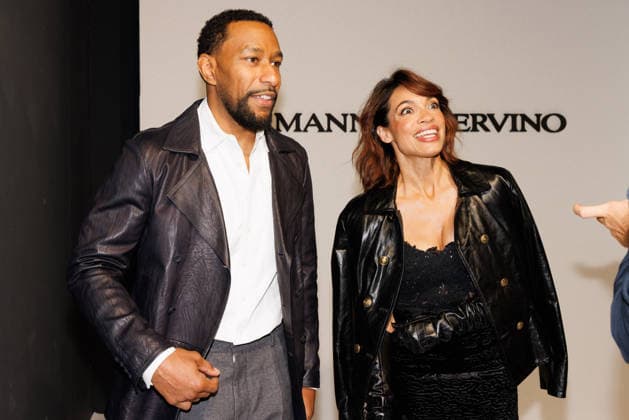 IPA88990818 - Milan, Milan Women™s Fashion Week Spring Summer 2027 - Women™s Fashion, Spring Summer 2027 - Ermanno Scervino fashion show - guests - Pictured: Adama Sanneh and Rosario Dawson  Copyright: xCinziaxCamelax xx IPA88990818