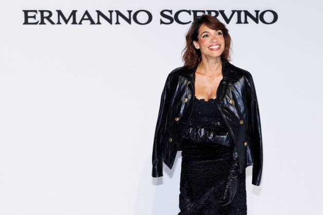 IPA88990853 - Milan, Milan Women™s Fashion Week Spring Summer 2027 - Women™s Fashion, Spring Summer 2027 - Ermanno Scervino fashion show - guests - Pictured: Rosario Dawson  Copyright: xCinziaxCamelax xx IPA88990853