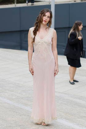 MFW Spring Summer 2027 Ermanno Scervino arrival MP MILAN, ITALY - SEPTEMBER 26: Scout LaRue Willis attends Ermanno Scervino fashion show during the Milan Fashion Week - Womenswear Spring Summer 2027 on September 24, 2026 in Milan, Italy. Photo by Marco Piovanotto Abacapress.com Milan Italy  Copyright: xPiovanottoxMarco ABACAx