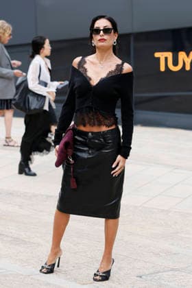 MFW Spring Summer 2027 Ermanno Scervino arrival MP MILAN, ITALY - SEPTEMBER 26: Elisabetta Gregoraci attends Ermanno Scervino fashion show during the Milan Fashion Week - Womenswear Spring Summer 2027 on September 24, 2026 in Milan, Italy. Photo by Marco Piovanotto Abacapress.com Milan Italy  Copyright: xPiovanottoxMarco ABACAx
