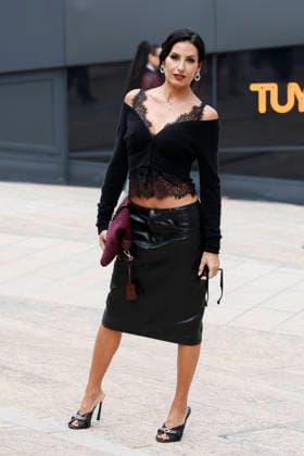 MFW Spring Summer 2027 Ermanno Scervino arrival MP MILAN, ITALY - SEPTEMBER 26: Elisabetta Gregoraci attends Ermanno Scervino fashion show during the Milan Fashion Week - Womenswear Spring Summer 2027 on September 24, 2026 in Milan, Italy. Photo by Marco Piovanotto Abacapress.com Milan Italy  Copyright: xPiovanottoxMarco ABACAx