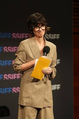Paz Vega presents the Feroz Zinemaldia award to the film El Debut at the San Sebastian Film Festival, Saturday, September 26, 2026 Cordon Press 